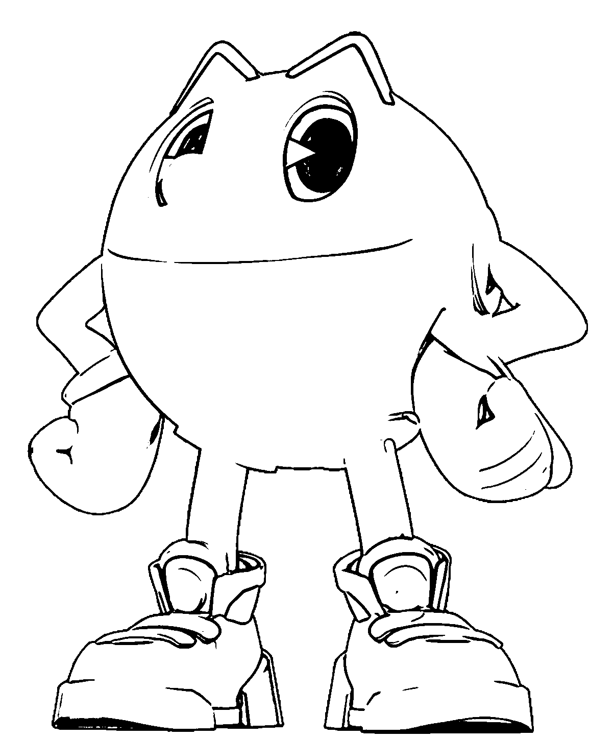Free Pacman Coloring Pages To Print Download Free Pacman Coloring