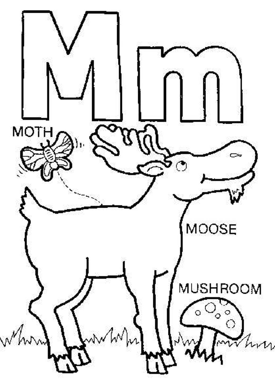 m-words-coloring-page-clip-art-library