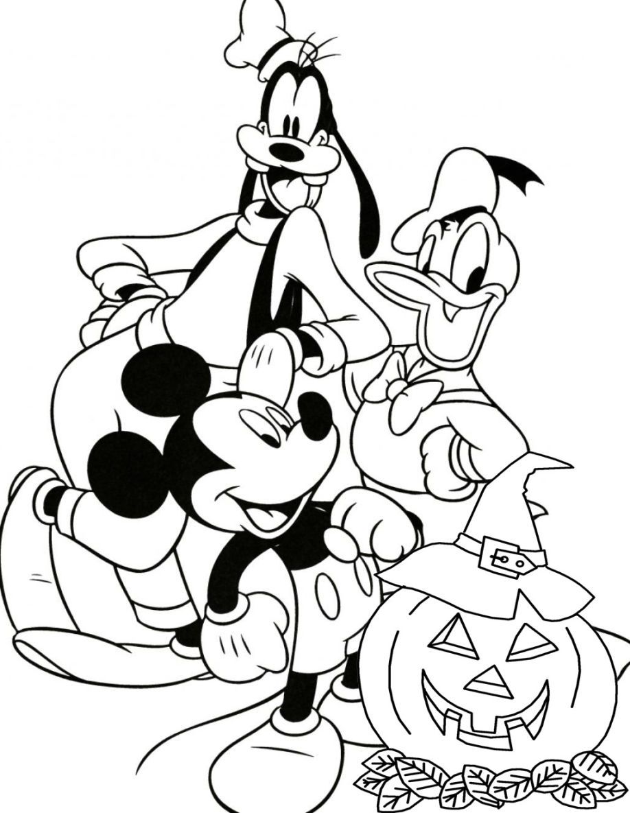 Halloween Mickey Mouse Coloring Pages | Coloring Pages Kids