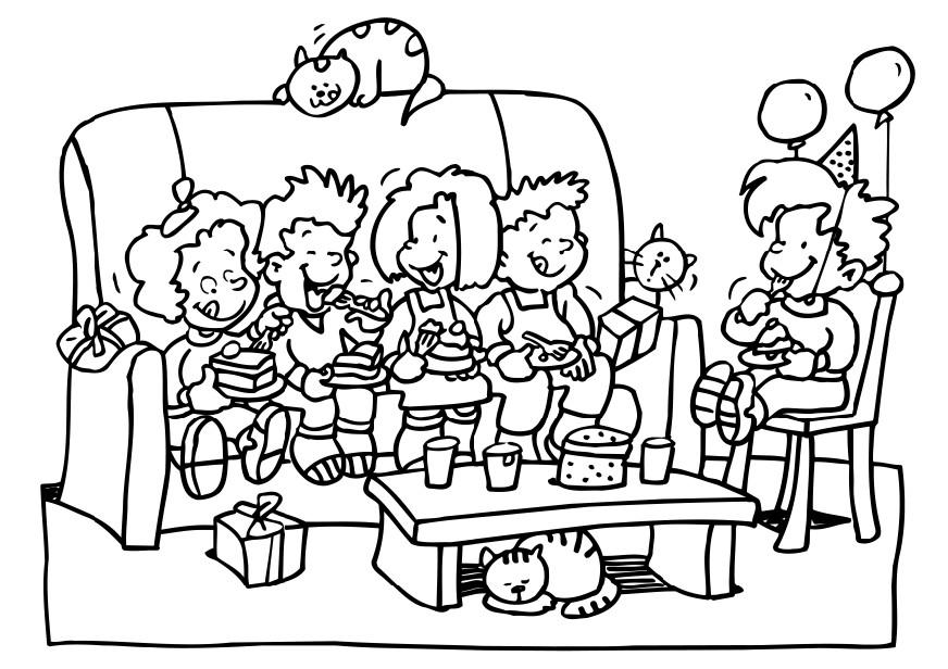Free Birthday Party Coloring Pages Free | New Coloring Pages