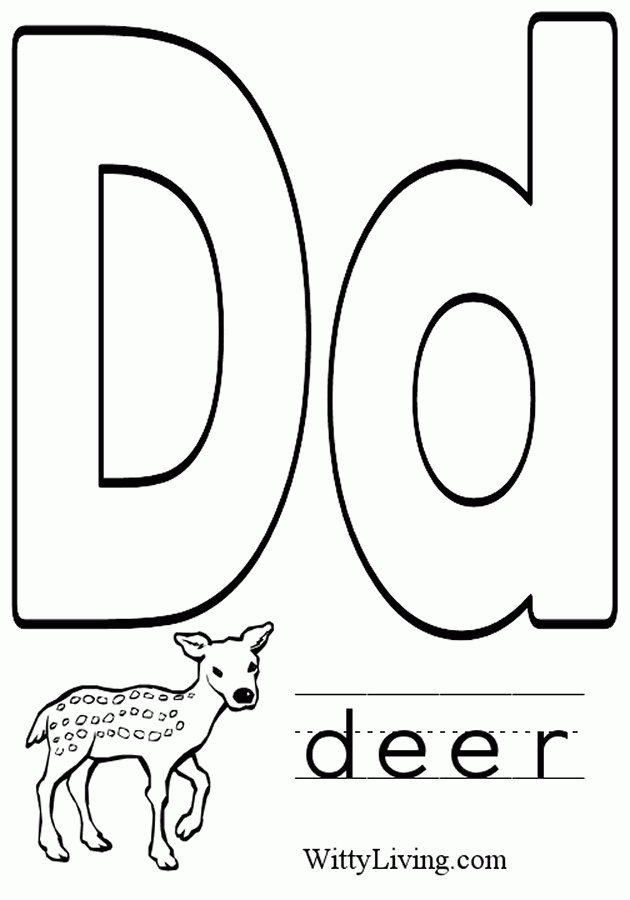 Free Letter D Coloring Pages Download Free Letter D Coloring Pages Png Images Free ClipArts On 