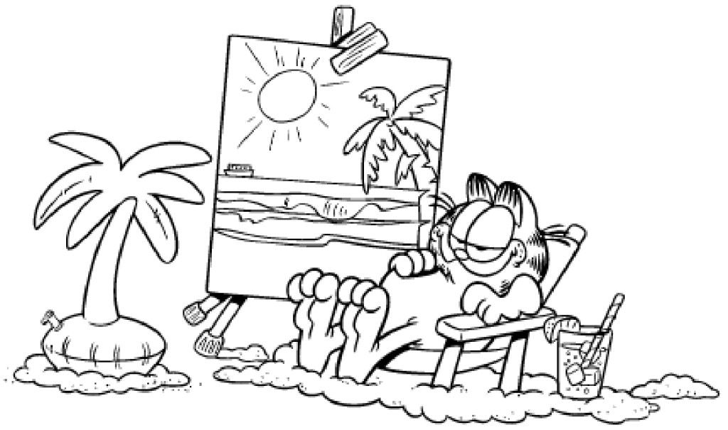 Download Garfield Coloring Pages Top Resolutions 