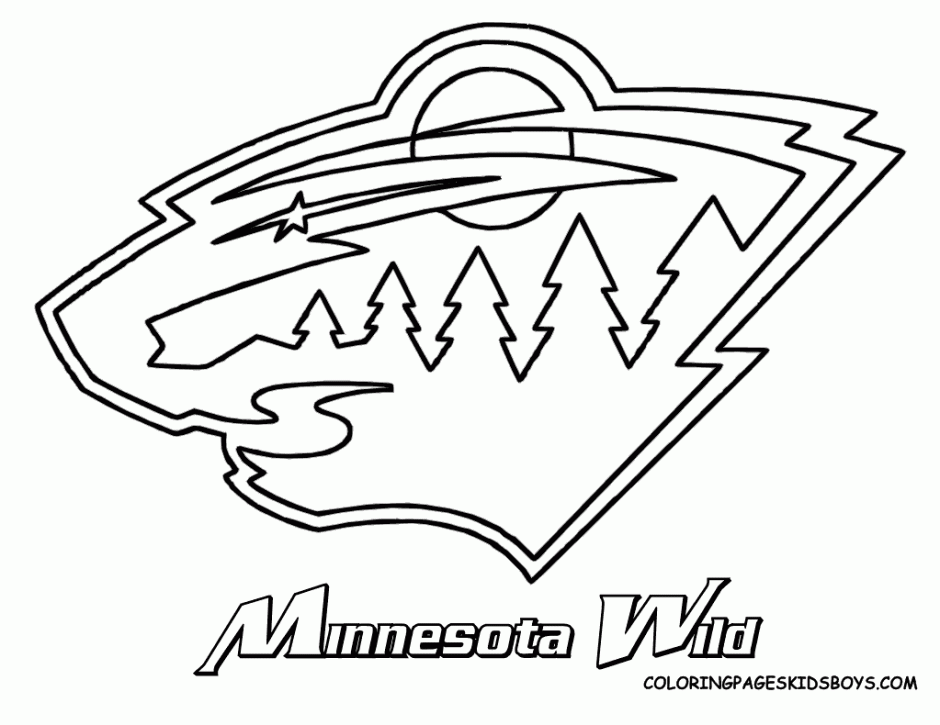 Nhl Logos Coloring Pages Clip Art Library