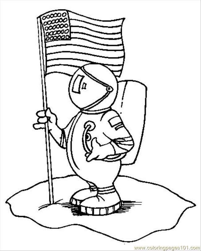 United States Flag Coloring Page