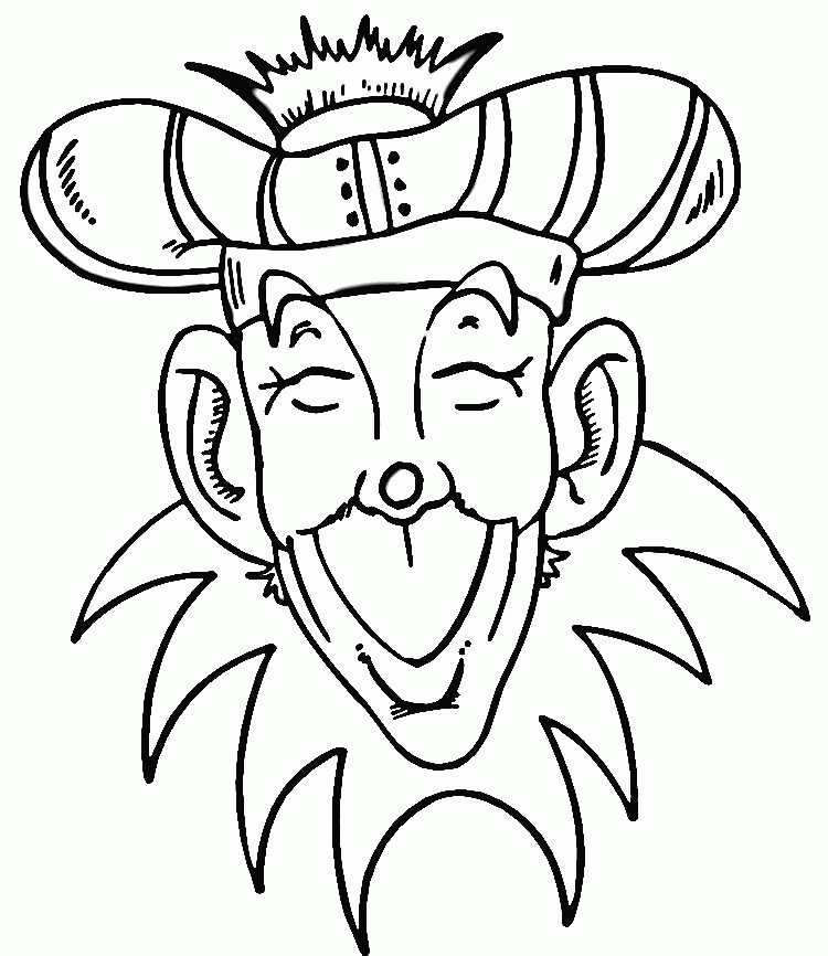 Silly Faces Coloring Pages