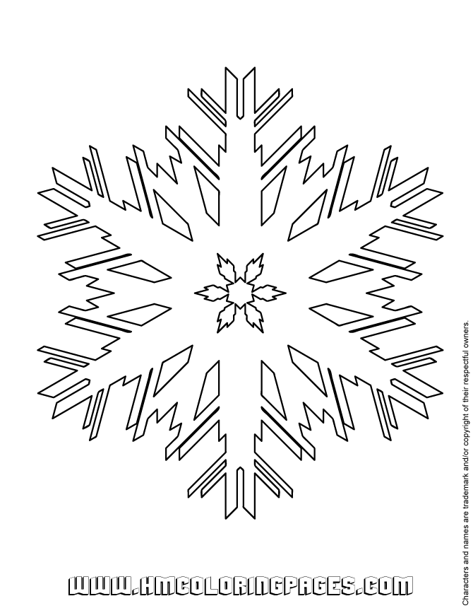 Snowflake Coloring Page For Kids | Free Printable Coloring Pages