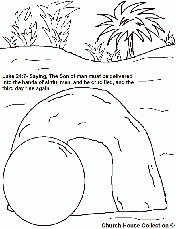 Empty tomb  Coloring Pages  Pictures