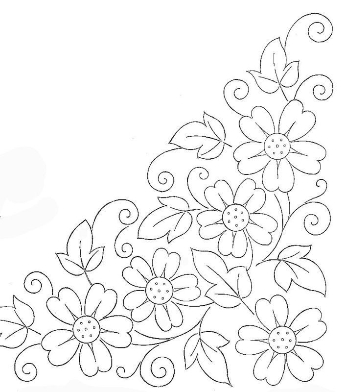 borders flower embroidery or redwork | Designs