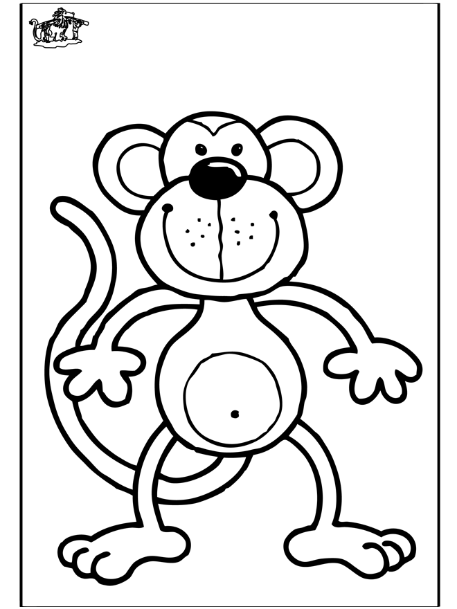 Monkey coloring pages | Monkey coloring page | Free Printable