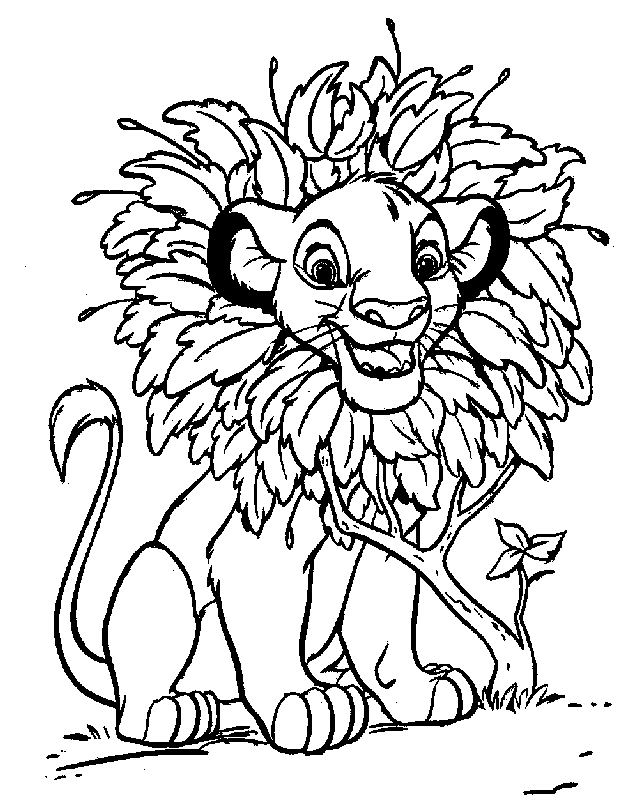 Lion King Coloring Page Lion King Coloring Page Lion King