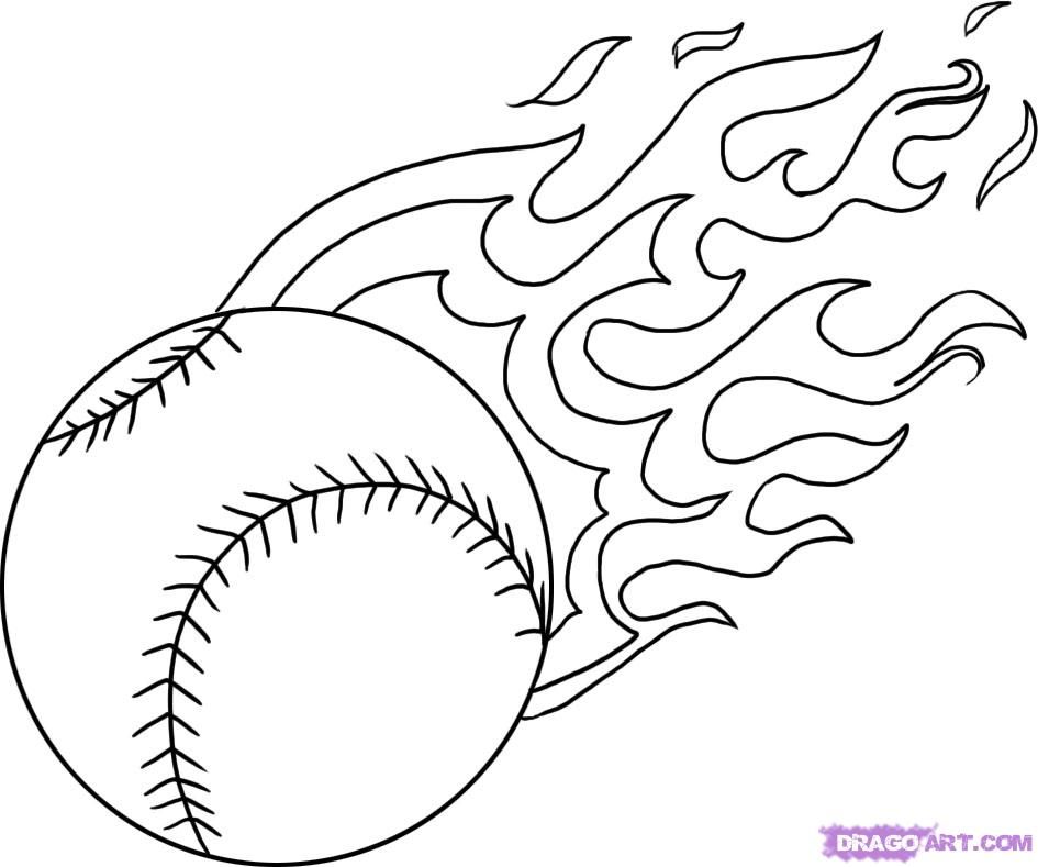 Free Free Printable Softball Coloring Pages Download Free Free