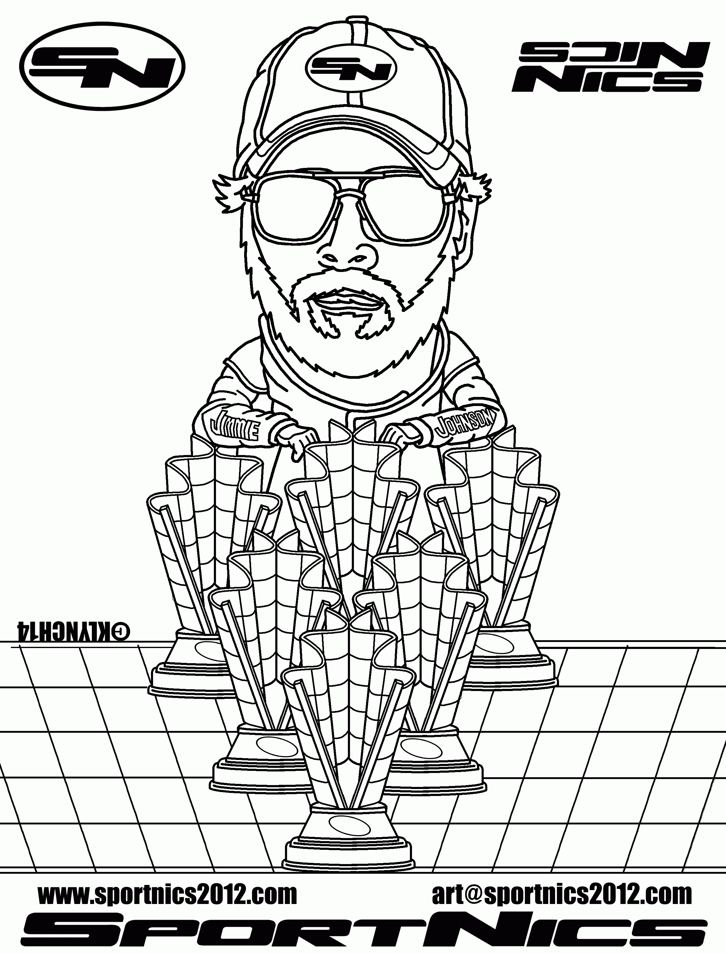 Jimmy Johnson Coloring Page