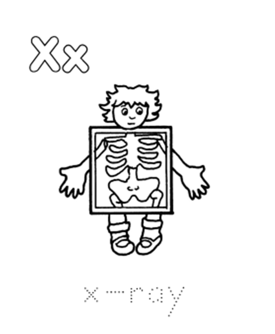 X Ray Coloring Page