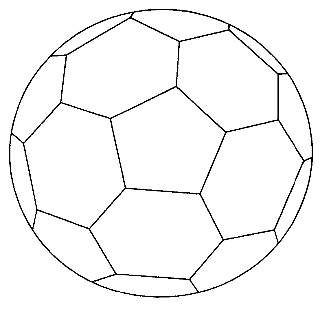 Printable Soccer Ball Template