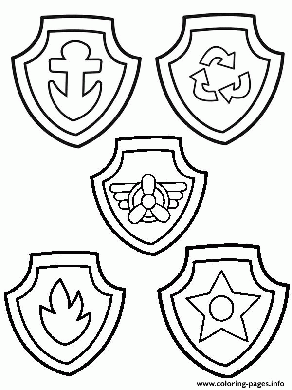 Coloring Pages Paw Patrol Logo Clip Art Library