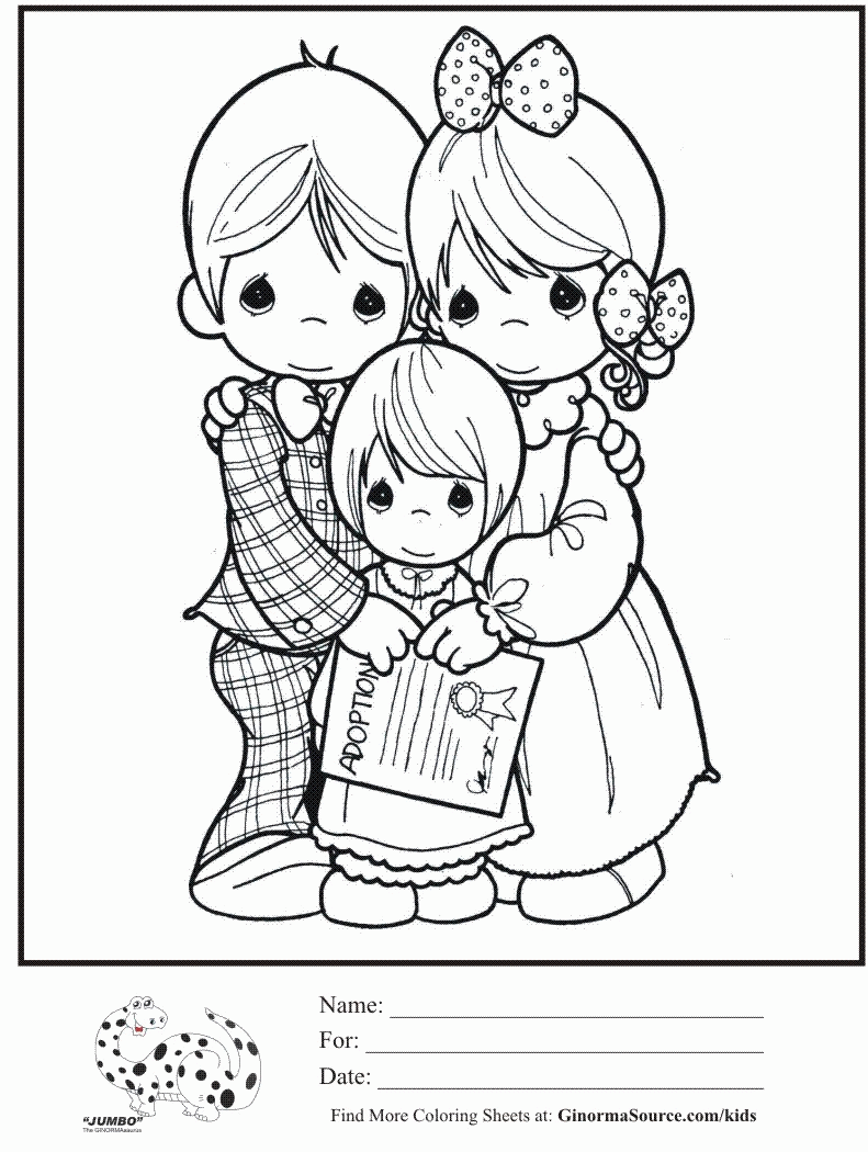 Free Precious Moments Coloring Pages: 33 Image |Free coloring on Clipart Library
