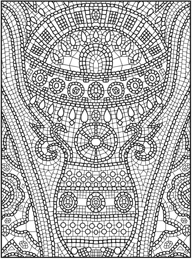 printable mosaic coloring pages adult coloring pages flowers