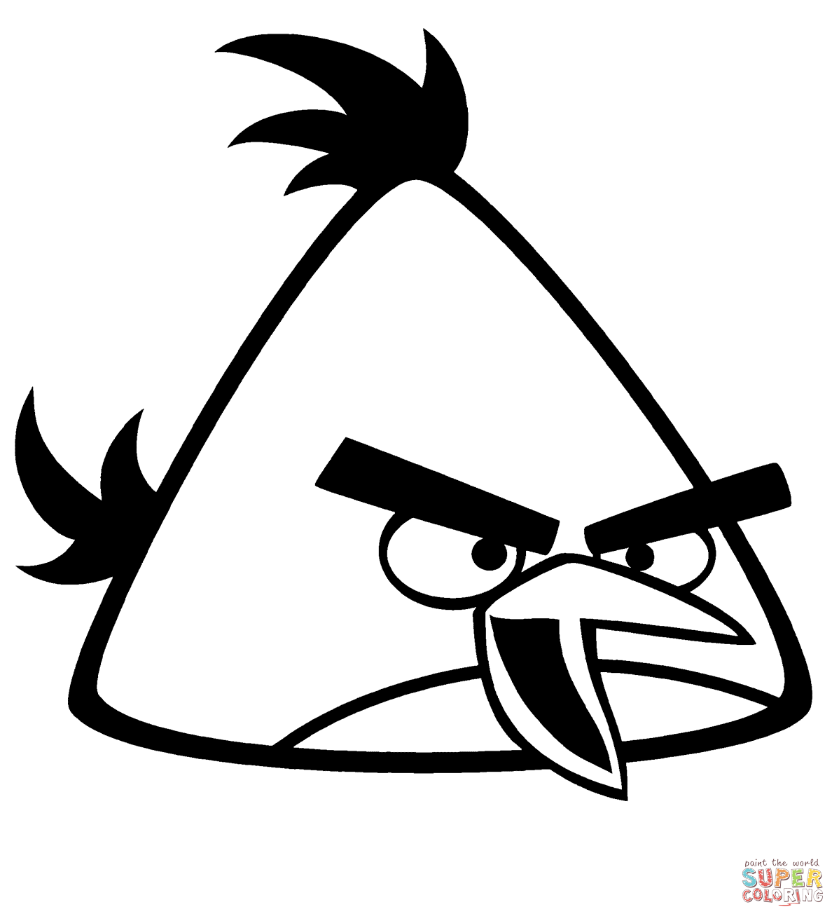 Free Angry Bird Terence Coloring Page, Download Free Angry Bird ...