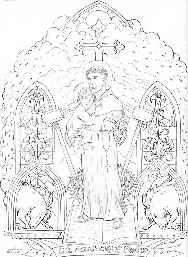 Coloring Page Elizabeth and Zechariah 