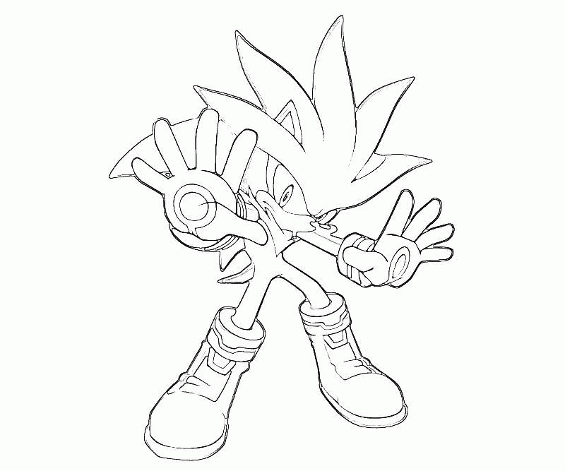  Sonic Vs Silver Coloring Pages - Silver Sonic Coloring