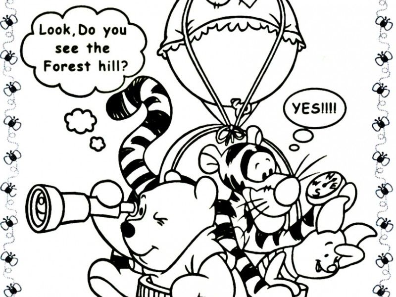 Baby Winnie The Pooh Coloring Pages 