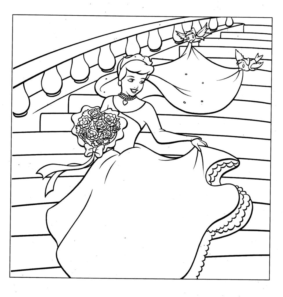 disney princess wedding coloring page   Clip Art Library