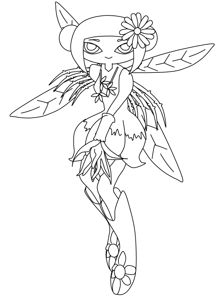Fairies 19 Fantasy Coloring Pages  Coloring Book