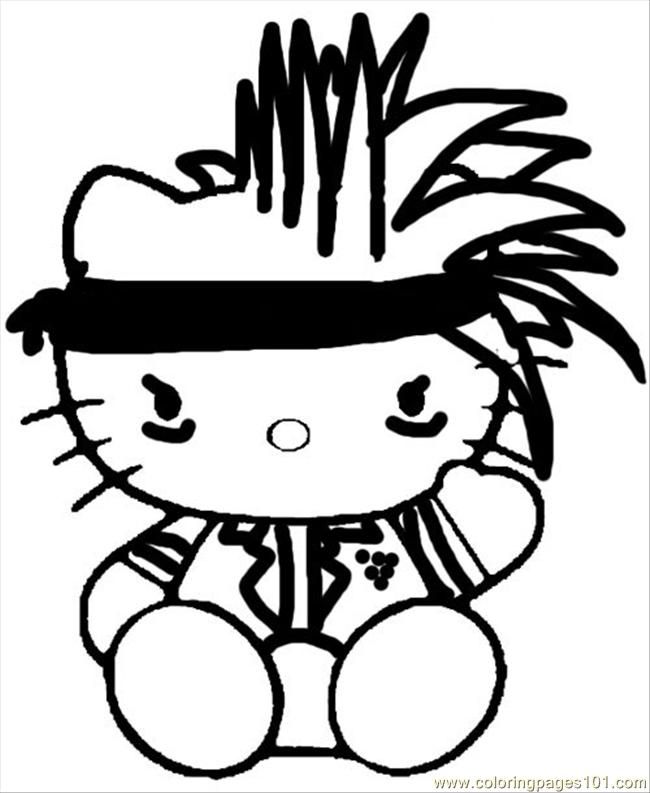 Hello Kitty Coloring Page High Definition Wallpapers