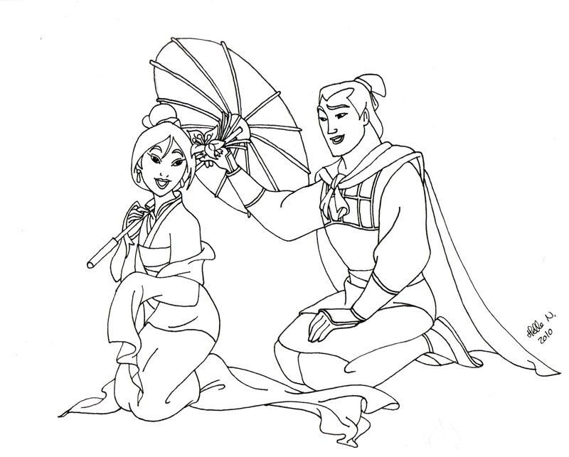 Free Coloring Pages Mulan Clip Art Library