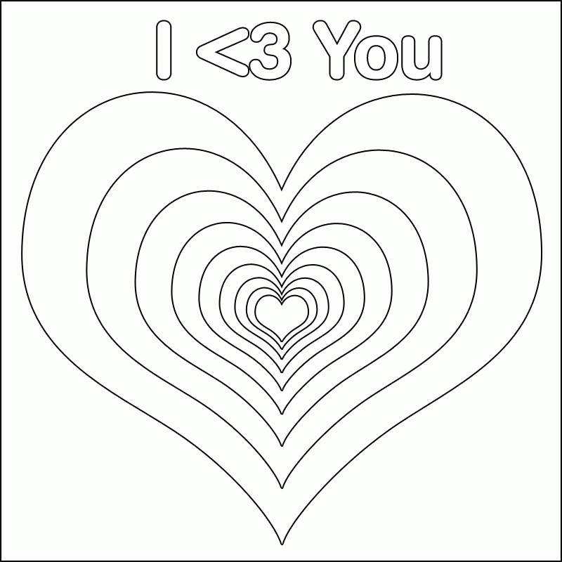 virtual magazine: coloring pages of hearts with arrows