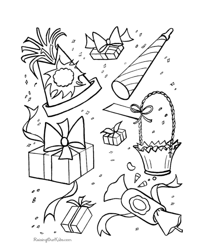 Birthday party supplies| Coloring Pages for Kids | Great Coloring Pages
