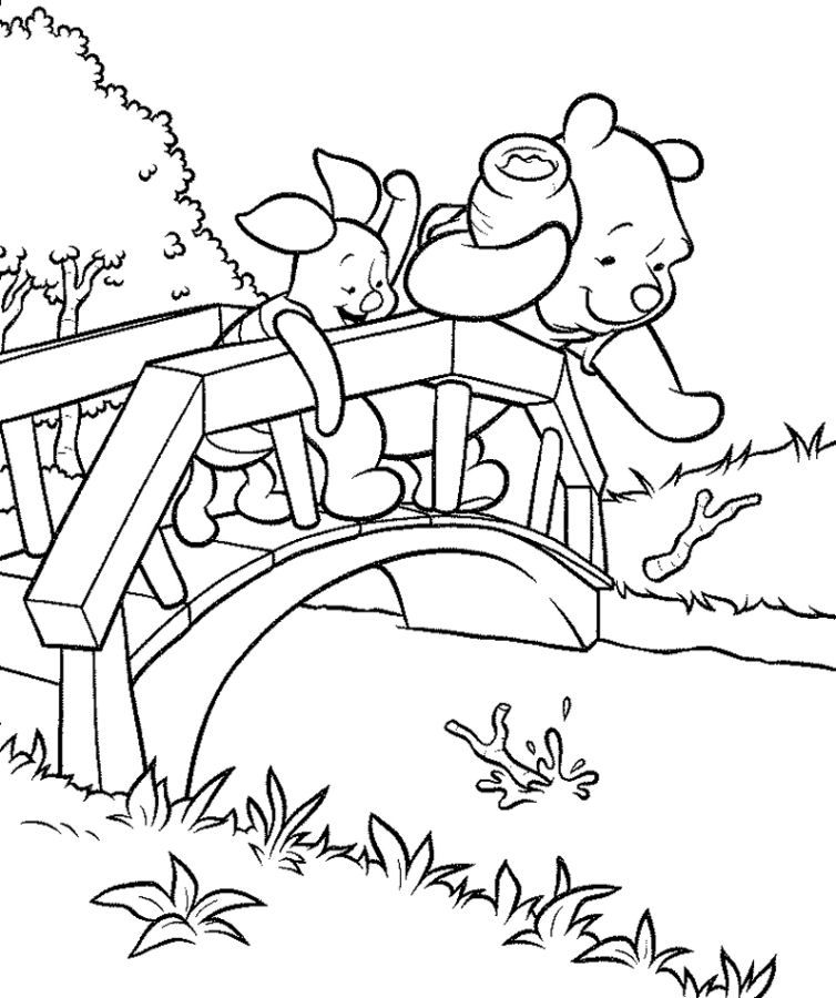 Pooh  Piglets Coloring Pages