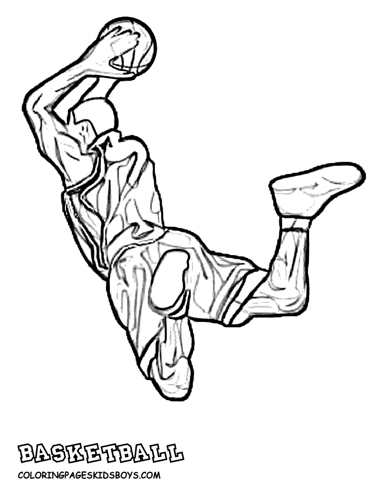 Basketball Coloring Pictures | Basketball Players| Free