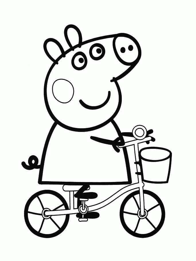 Colouring Pages For Kids Peppa Pig