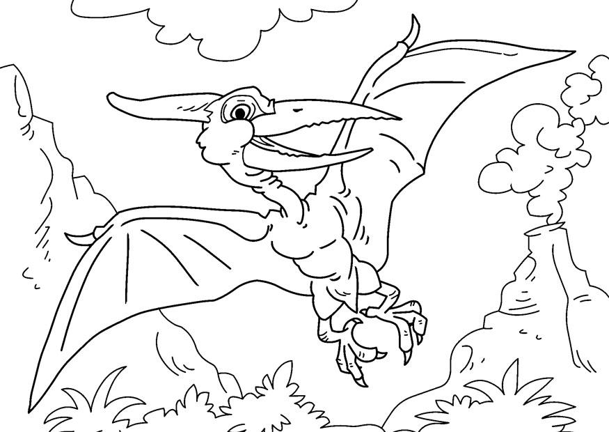 Free Pteranodon Coloring Page, Download Free Pteranodon Coloring Page