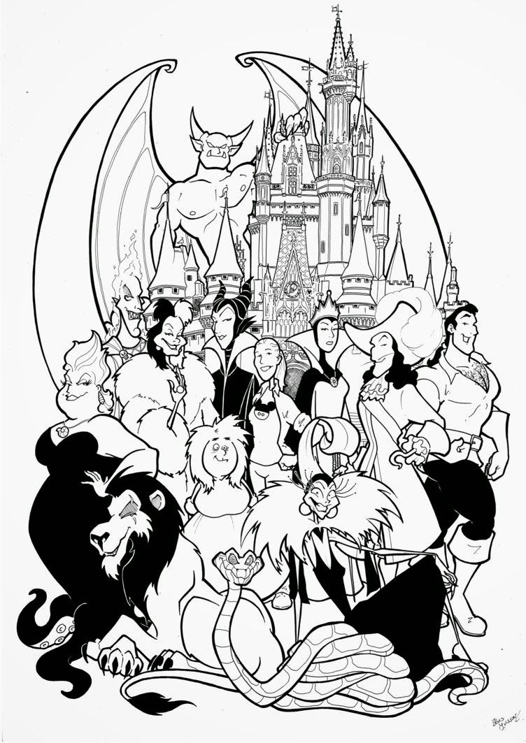 Free Free Disney Villains Coloring Pages, Download Free Free ...