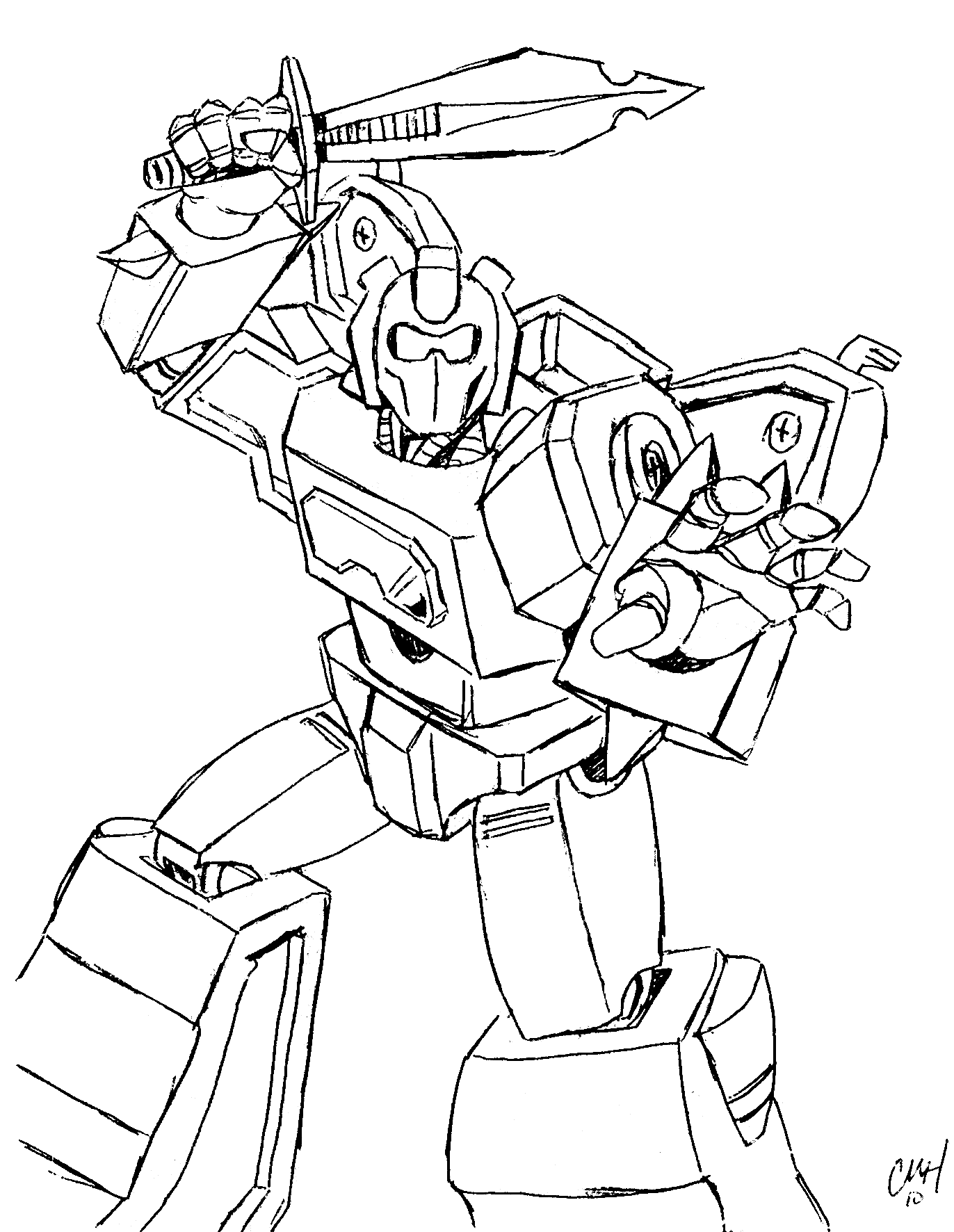 Free Transformers Coloring Pages Optimus Prime, Download Free