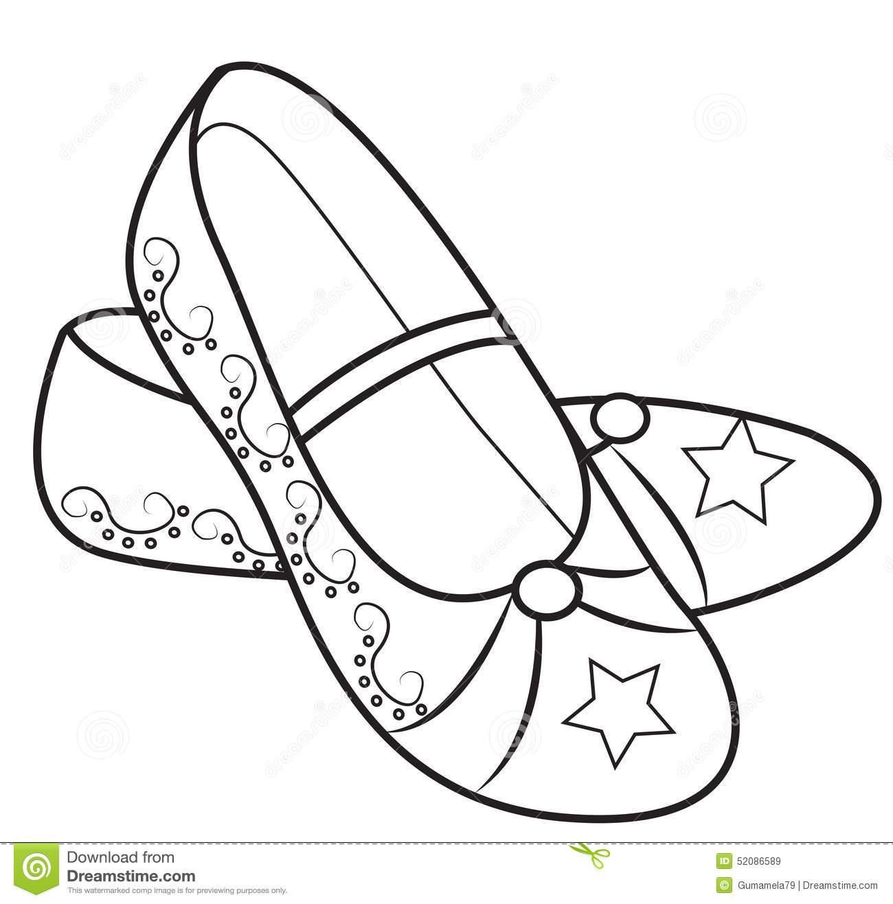 coloring-pages-for-kids-shoes-clip-art-library