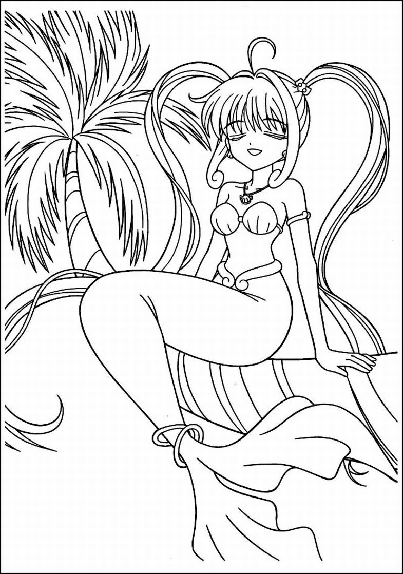 Free Anime Princess Coloring Pages, Download Free Anime Princess