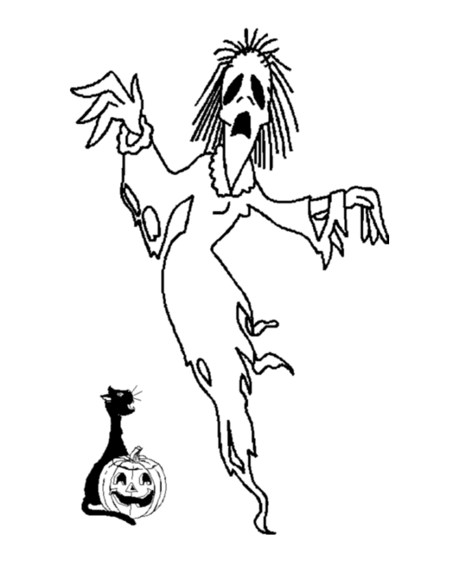 Scary Ghost Coloring Pages | Find the Latest News on Scary Ghost