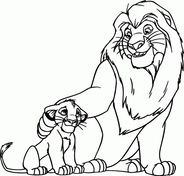 coloring pages from lion kins
