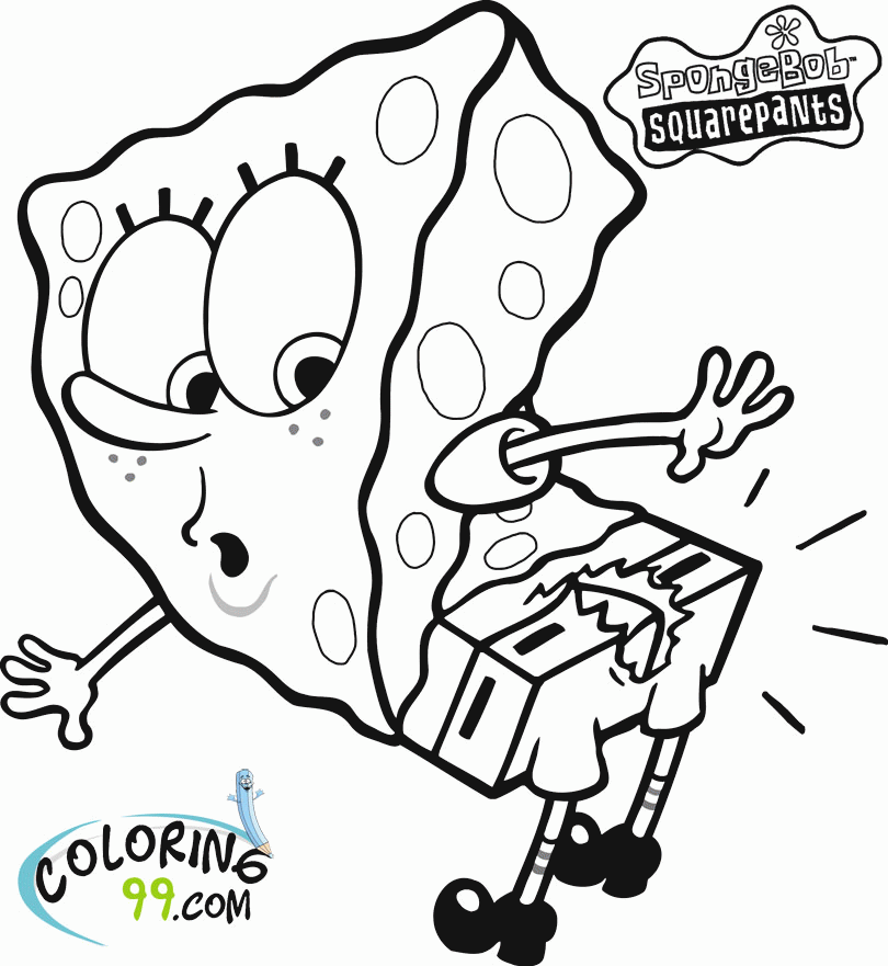 Funny Spongebob Coloring Pages Clip Art Library