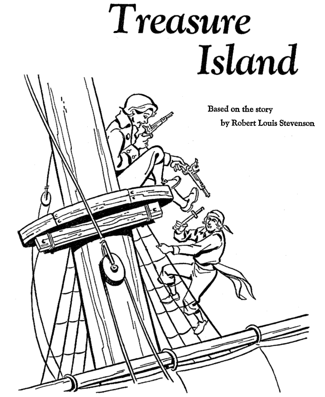 Treasure Island coloring pages | xxx - Buried Pirate Treasure