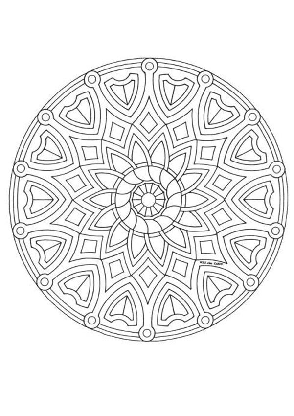 Mandalas for EXPERTS : 52 free online coloring books  printables