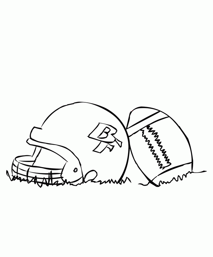 Football Helmet San Francisco 49ERS Coloring Pages - Football