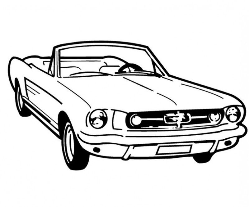 Racing Car Good And Cool Coloring Page 