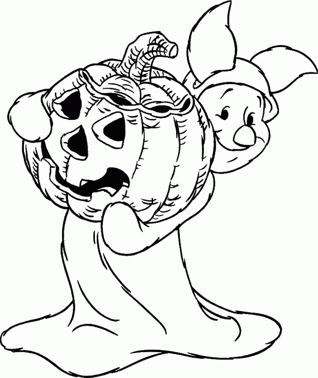 Halloween-Piglet-coloring-page costumes --Coloring pictures