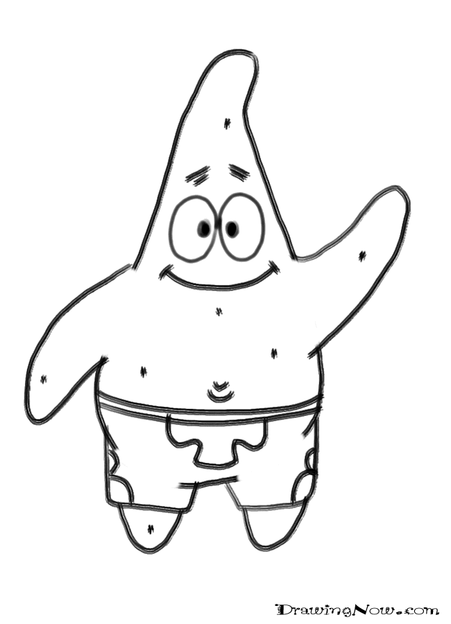 713 Cute Patrick Starfish Coloring Pages 