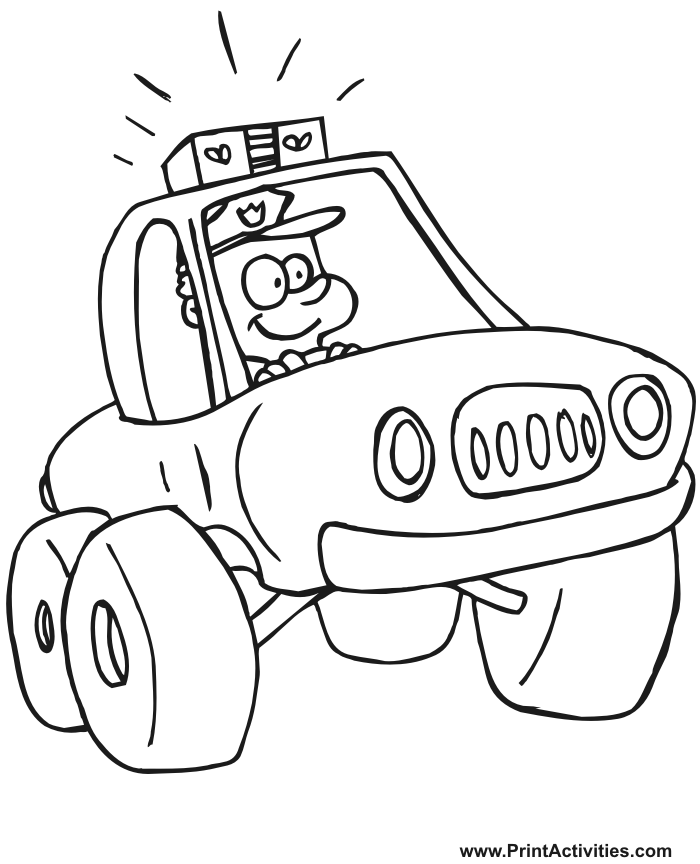 Policeman | Coloring Pages To Print Images  Pictures 