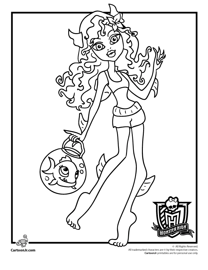 Monster High Coloring Pages 